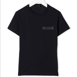 IL GUFO Kids' Logo-chest Crew Neck T-shirt In Blue